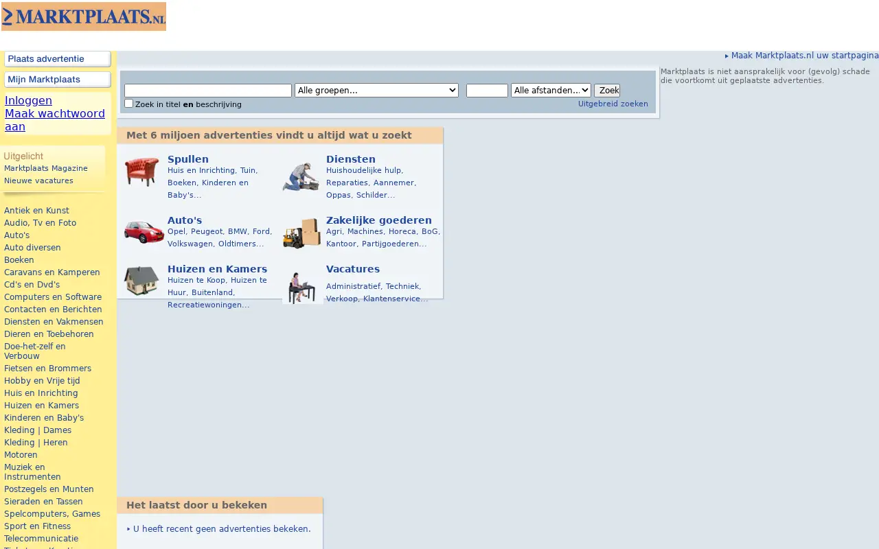 marktplaats.nl in 2009