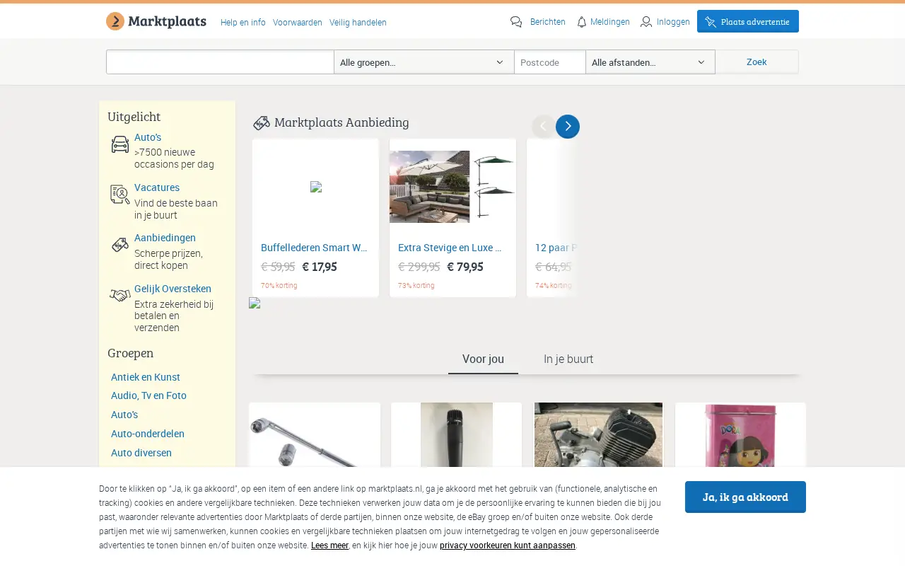marktplaats.nl in 2019