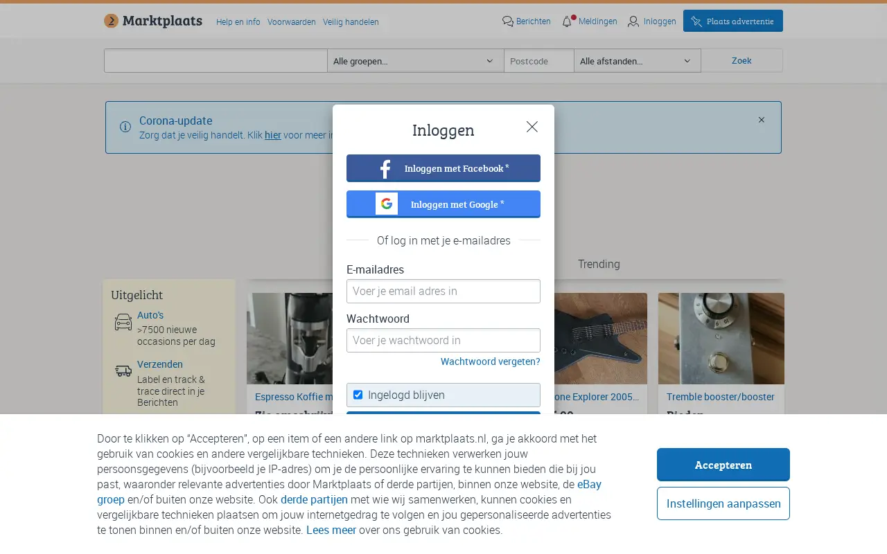 marktplaats.nl in 2020