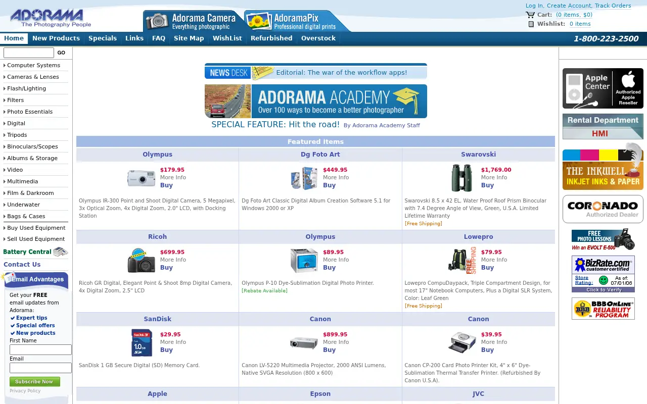 adorama.com in 2006