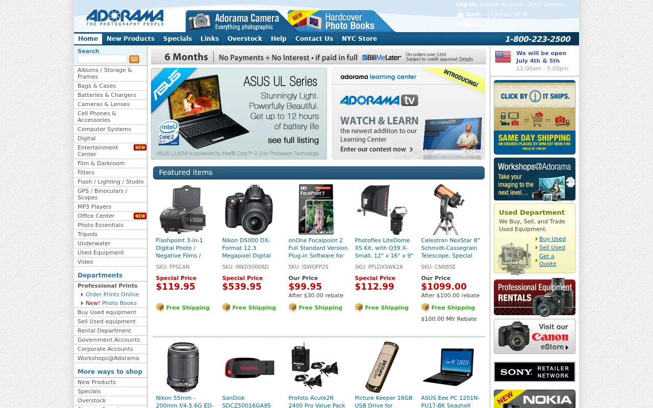 adorama.com in 2010