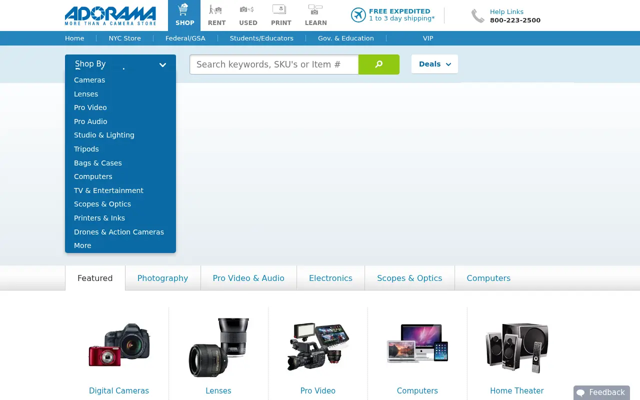 adorama.com in 2016