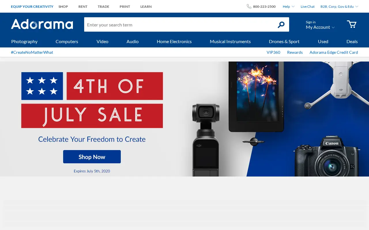 adorama.com in 2020
