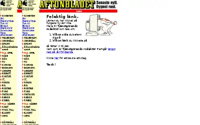 aftonbladet.se in 1999