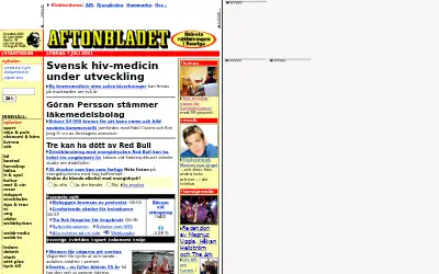 aftonbladet.se in 2001