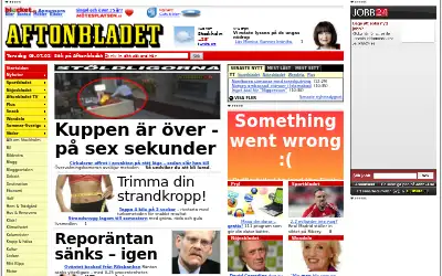 aftonbladet.se in 2009
