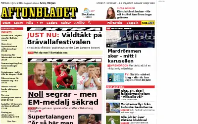 aftonbladet.se in 2016
