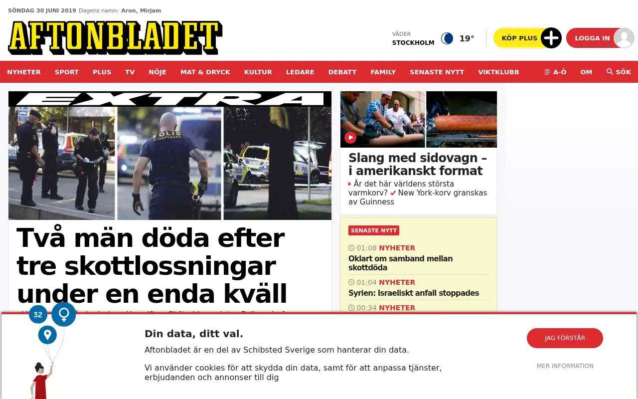 aftonbladet.se in 2019