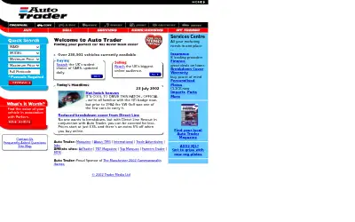 autotrader.co.uk in 2002