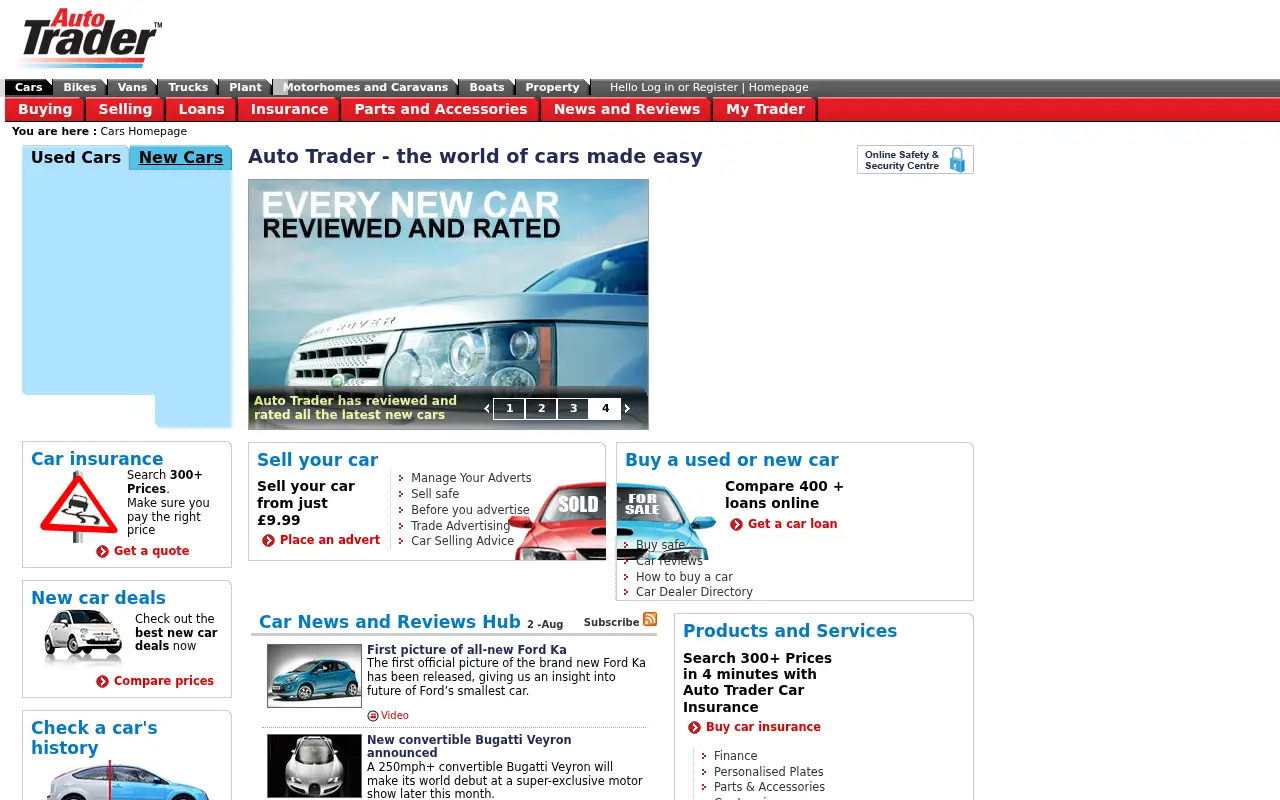 autotrader.co.uk in 2008