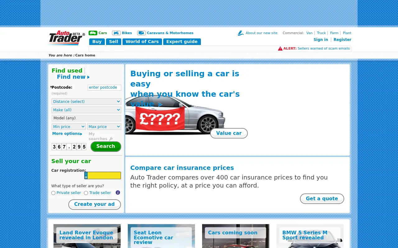 autotrader.co.uk in 2010
