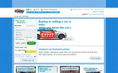 autotrader.co.uk in 2010