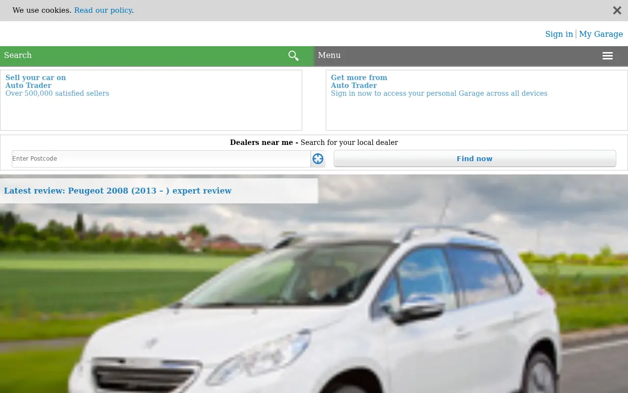 autotrader.co.uk in 2013