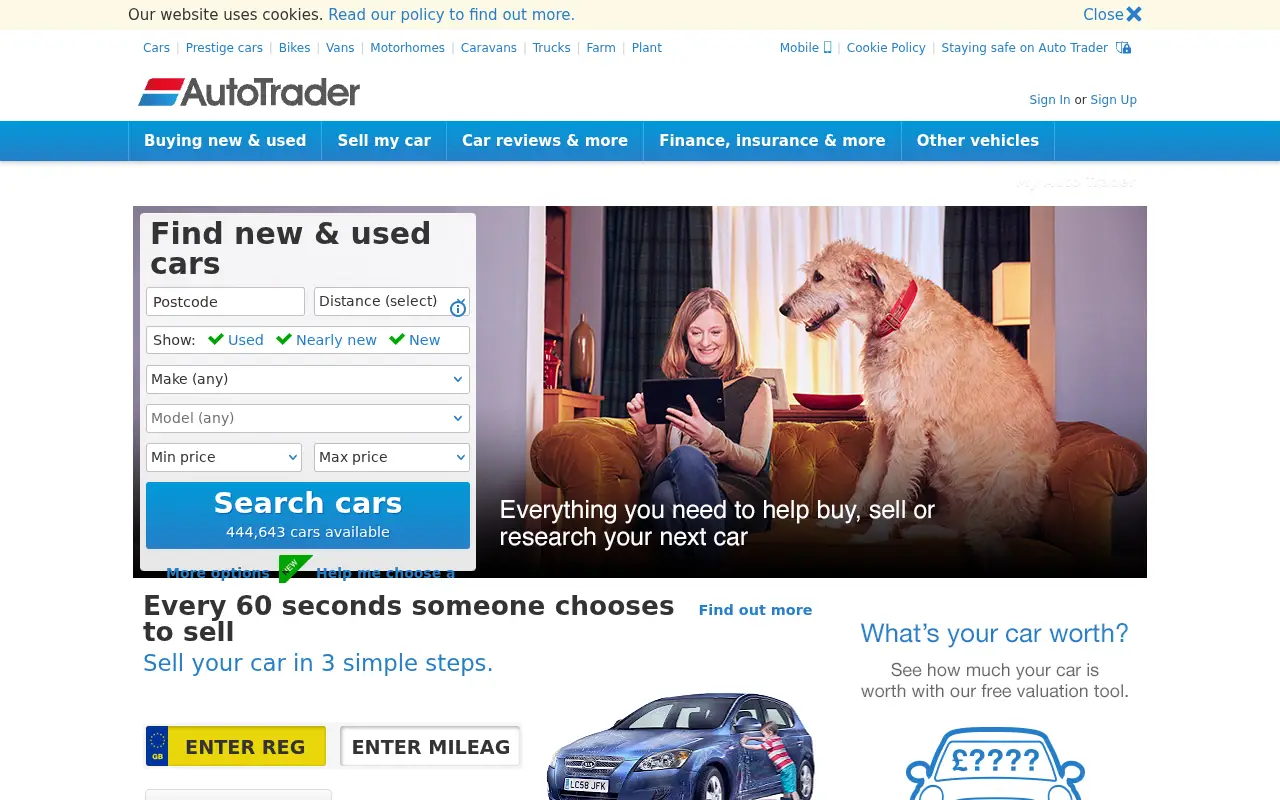 autotrader.co.uk in 2016