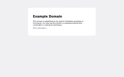 example.com in 2019