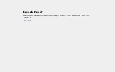 example.com in 2026