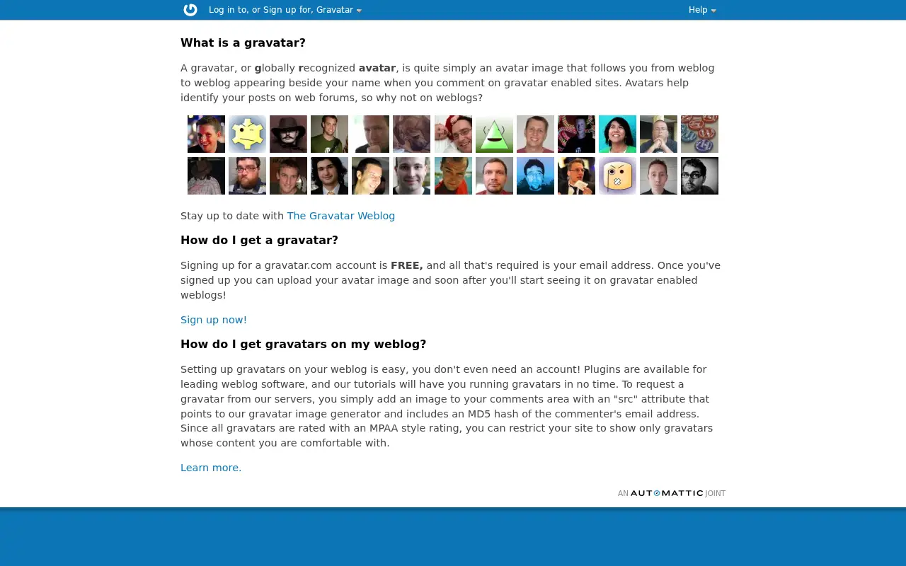 gravatar.com in 2008