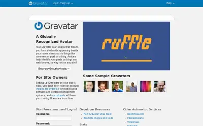 gravatar.com in 2011
