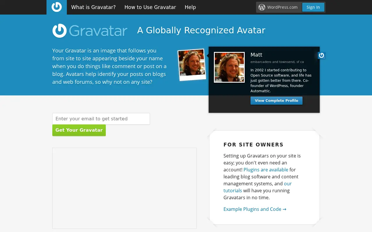 gravatar.com in 2013