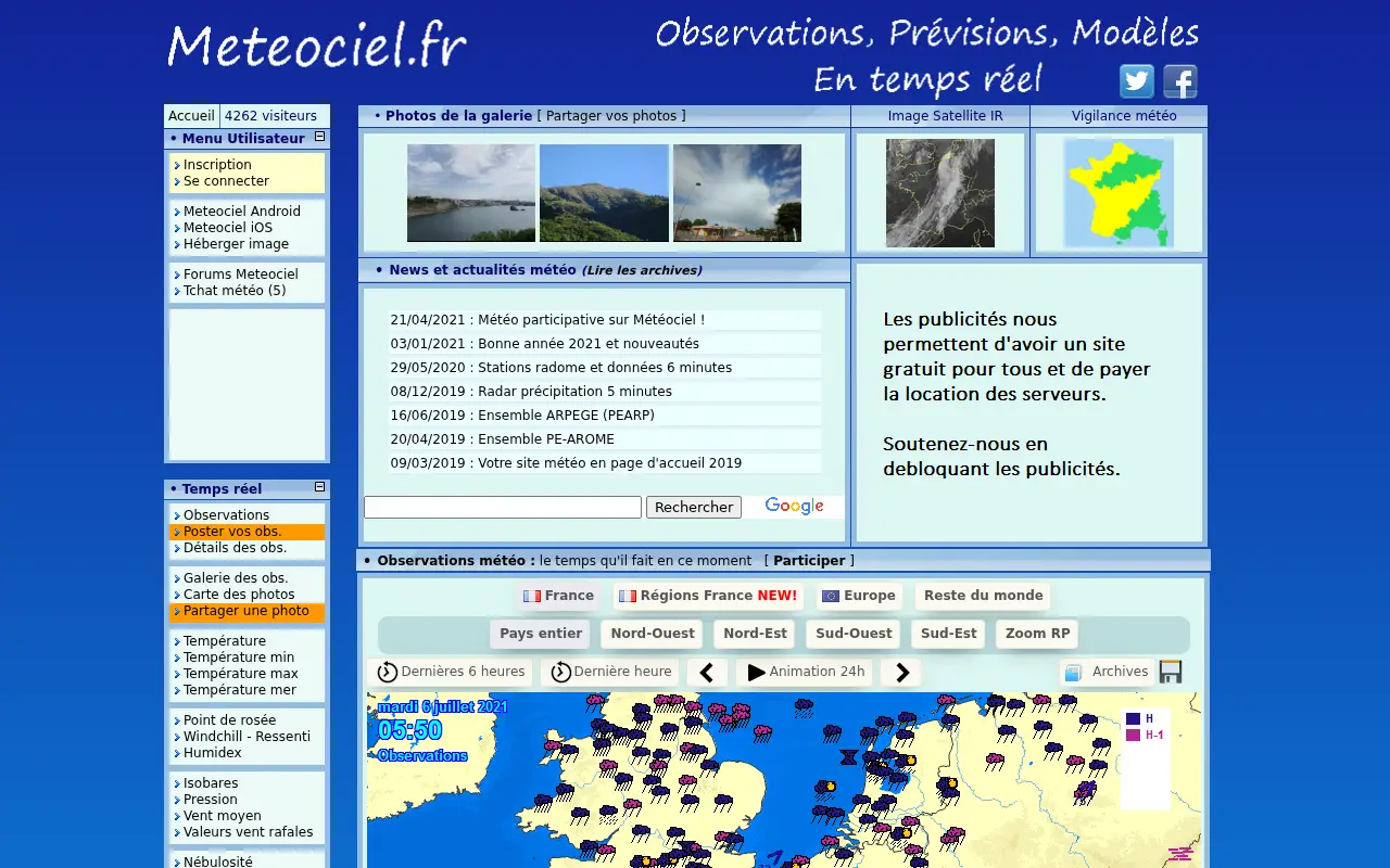 meteociel.fr in 2021