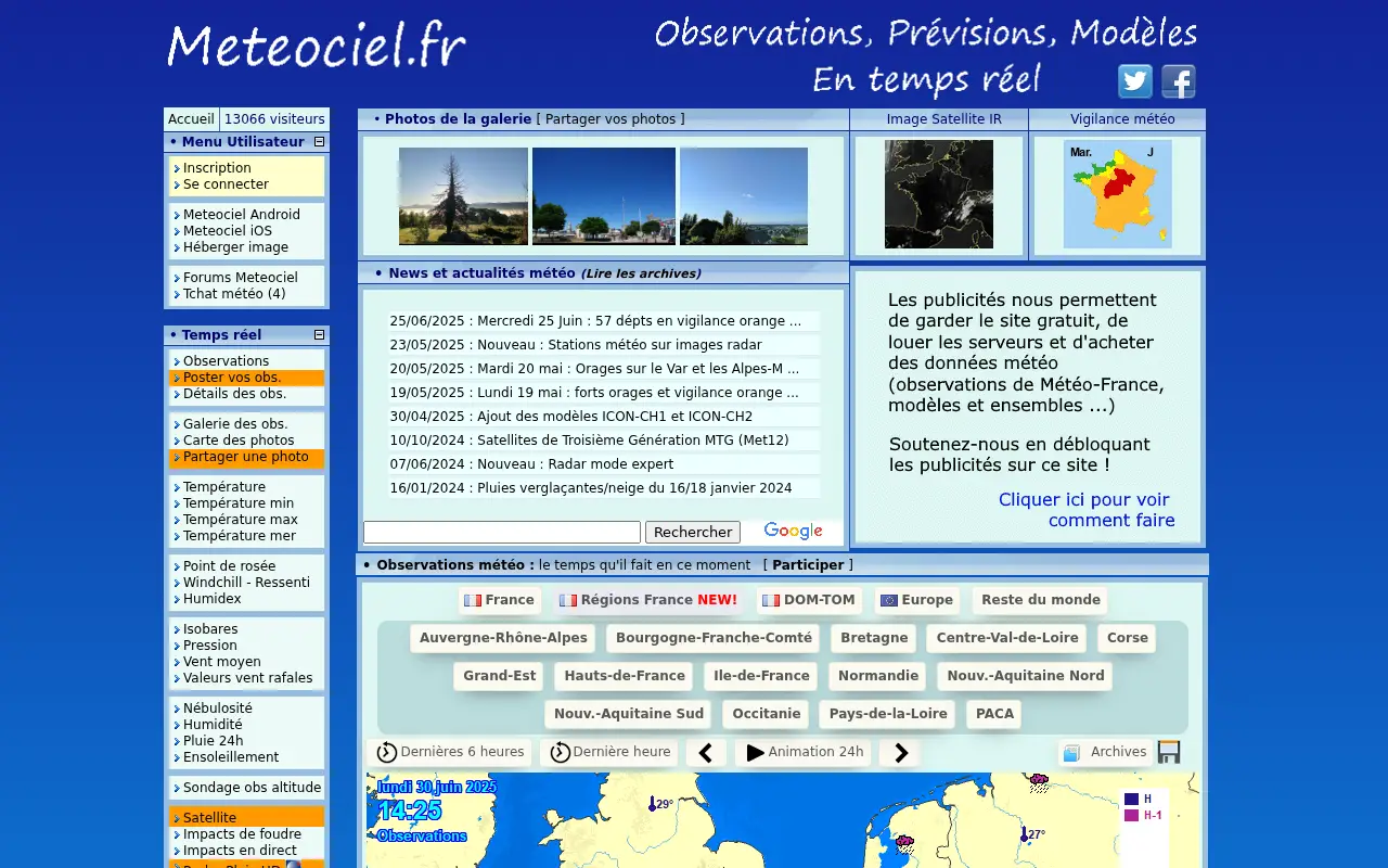 meteociel.fr in 2025