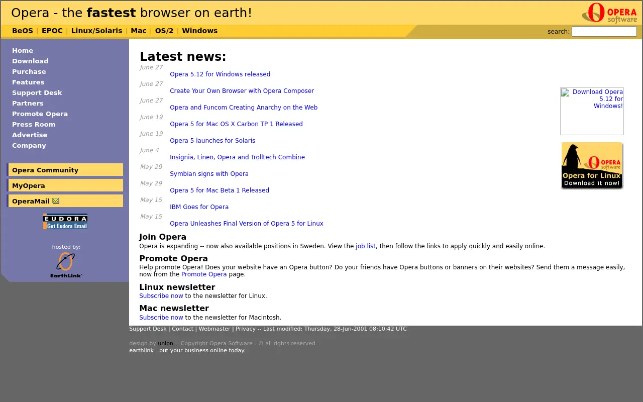 opera.com on June 30, 2001