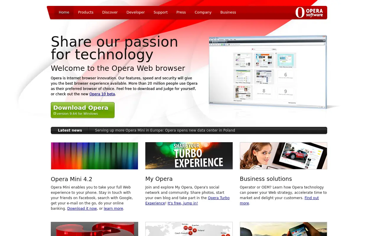 opera.com on July 2, 2009