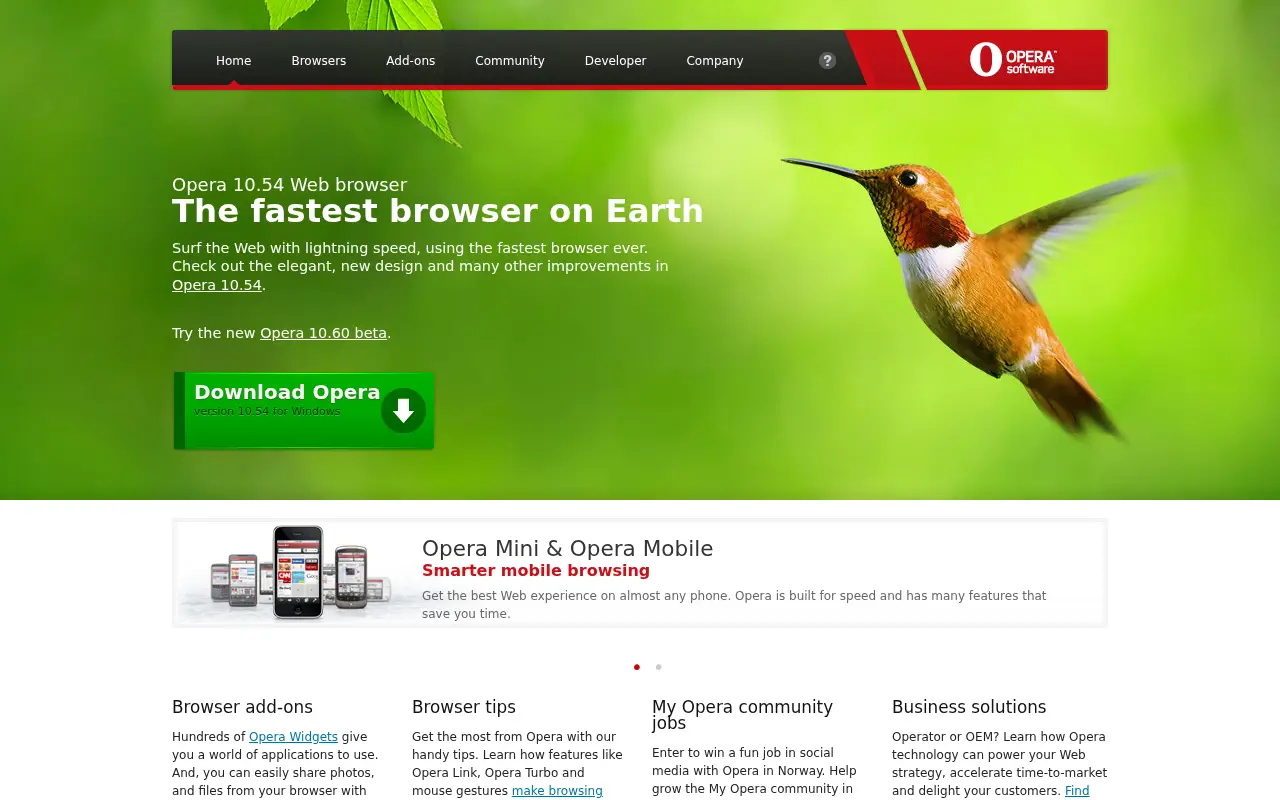 opera.com in 2010