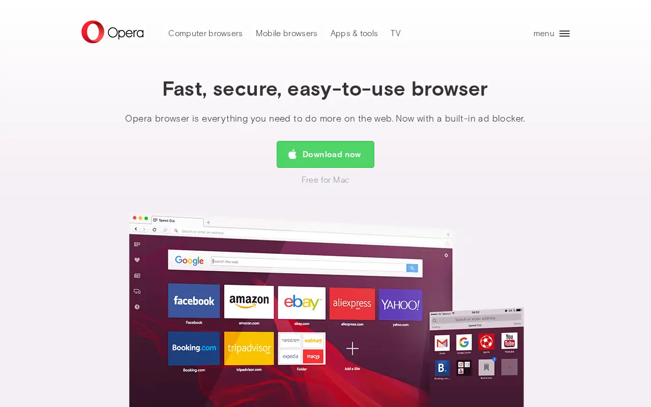 opera.com in 2016