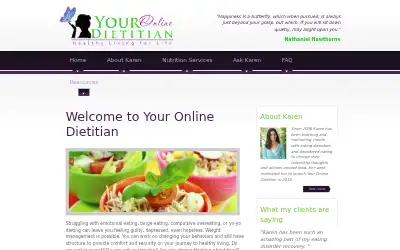 youronlinedietitian.com in 2011