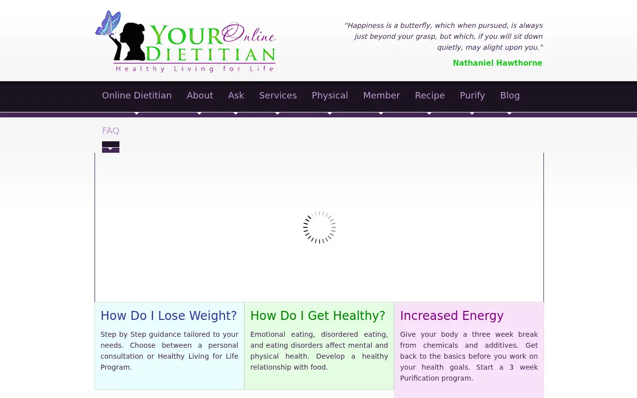 youronlinedietitian.com in 2013