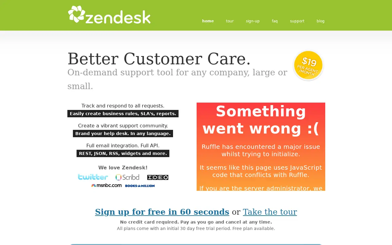 zendesk.com in 2009