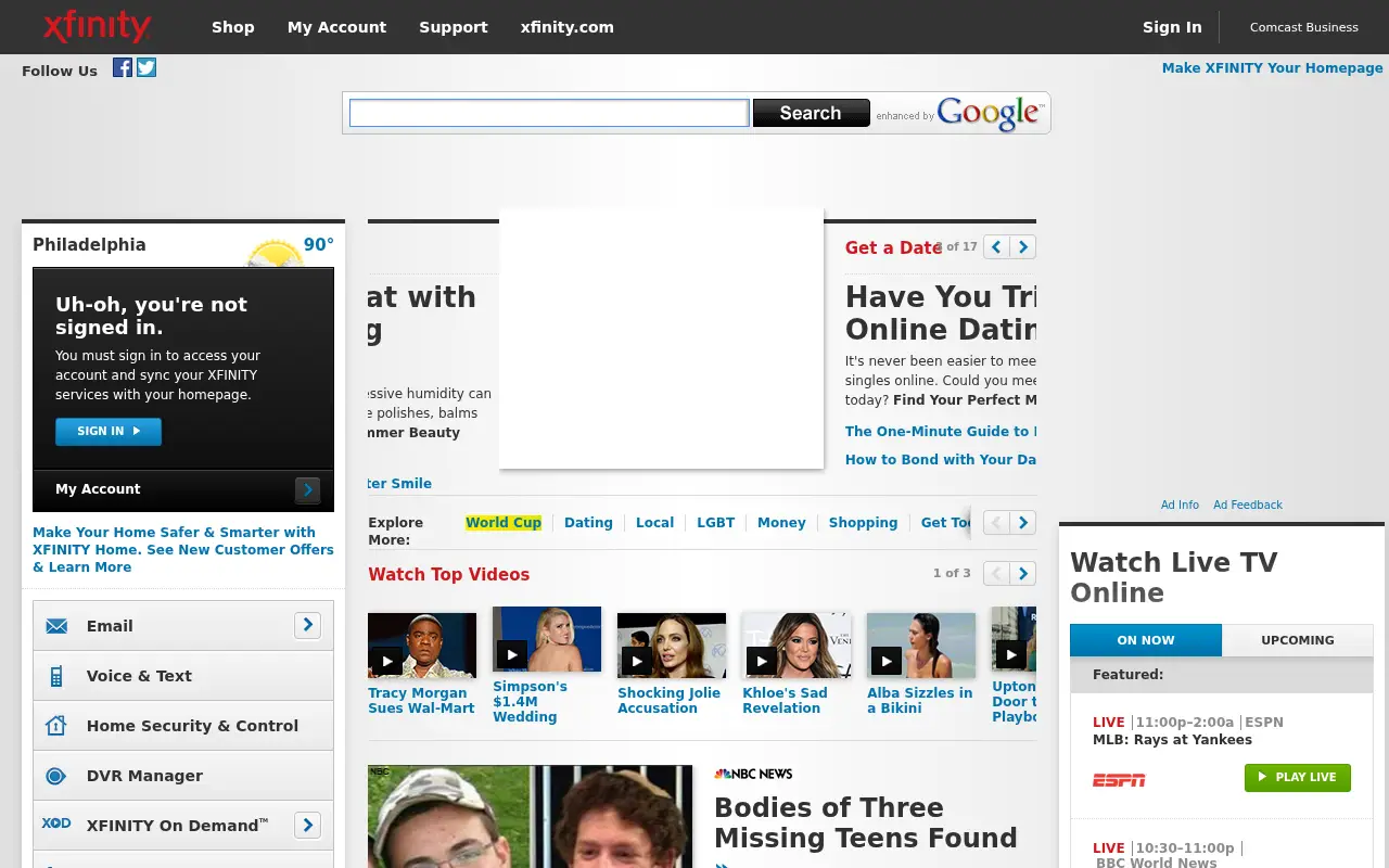 comcast.net in 2014