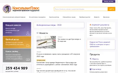 consultant.ru in 2022
