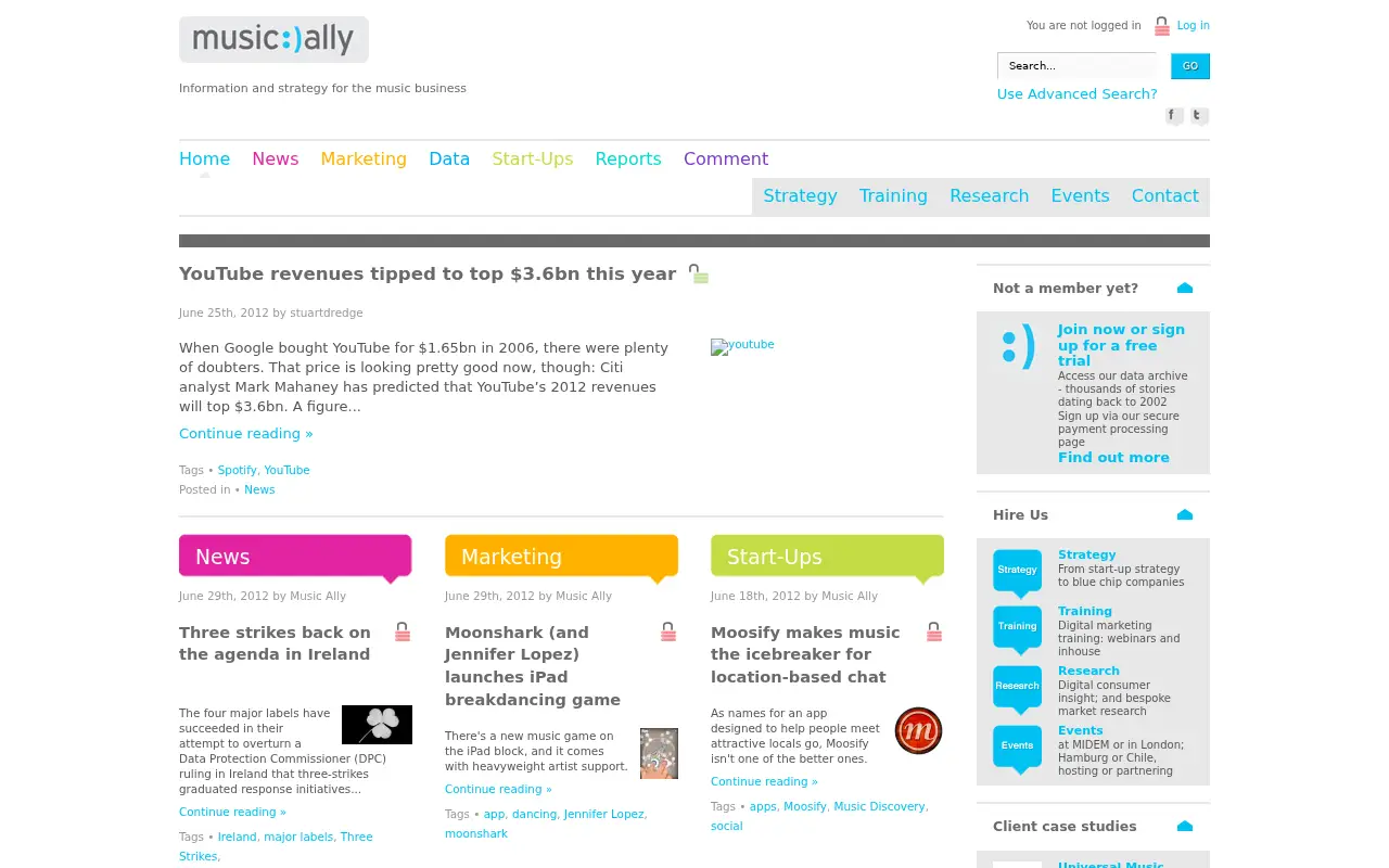 musically.com on July 1, 2012