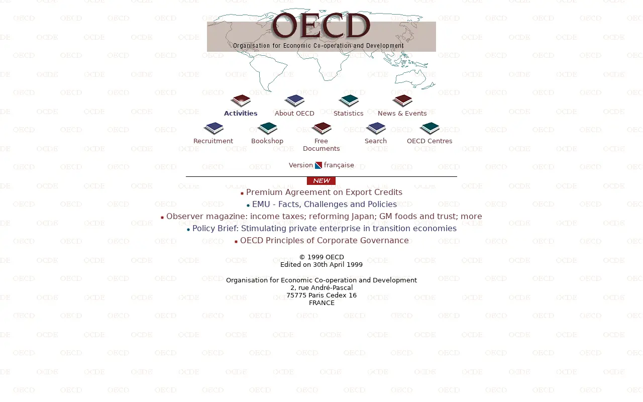oecd.org on May 2, 1999