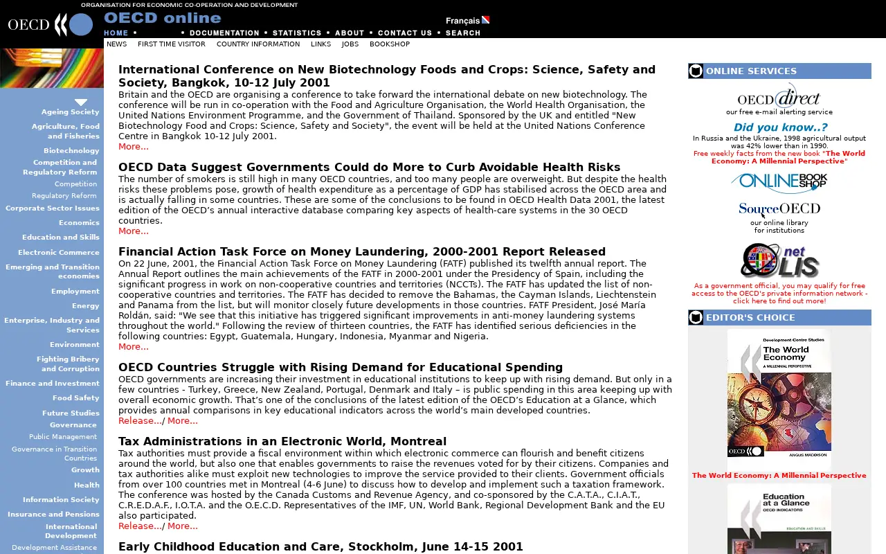 oecd.org in 2001