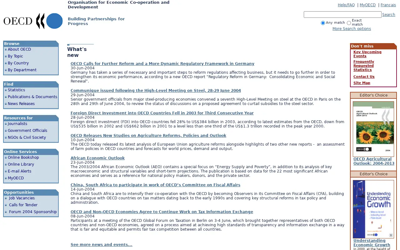 oecd.org on July 1, 2004