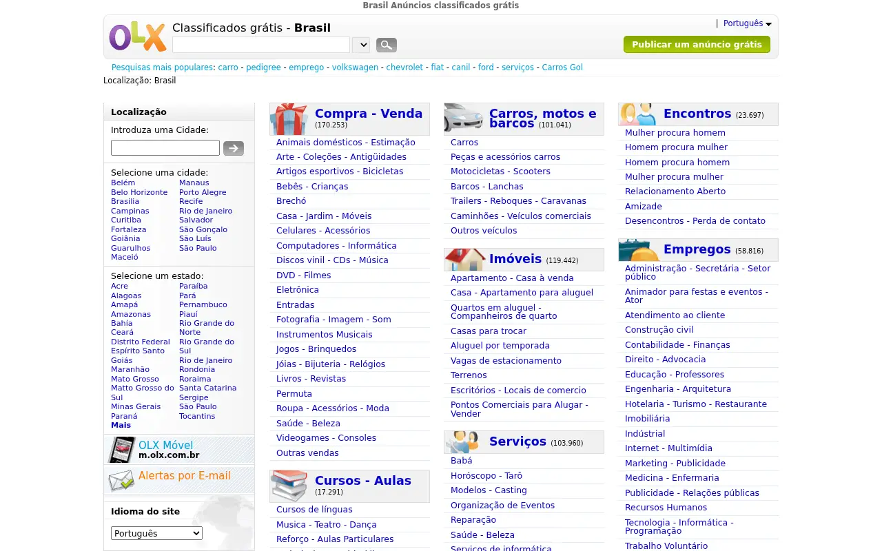 olx.com.br in 2009