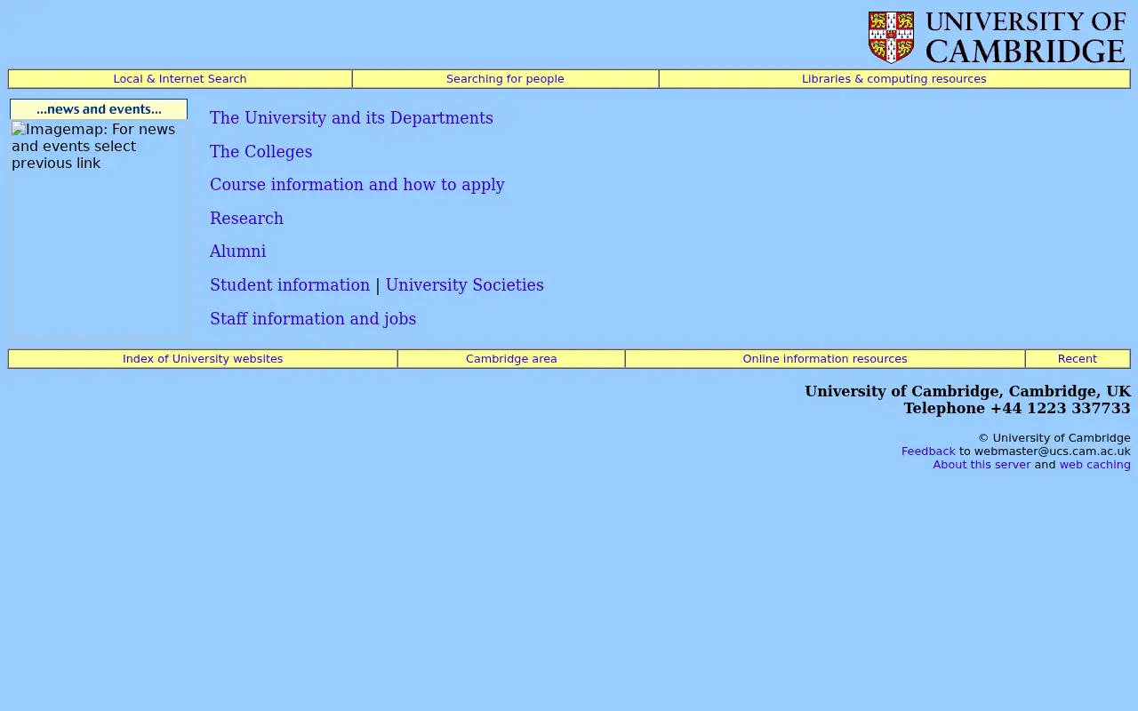 cam.ac.uk in 2000