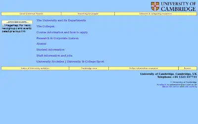 cam.ac.uk in 2001