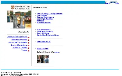 cam.ac.uk in 2005