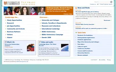 cam.ac.uk in 2009