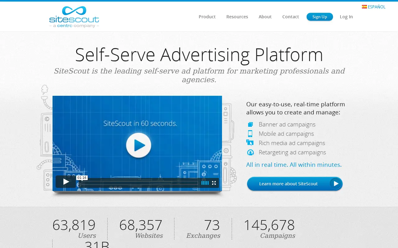 sitescout.com in 2016