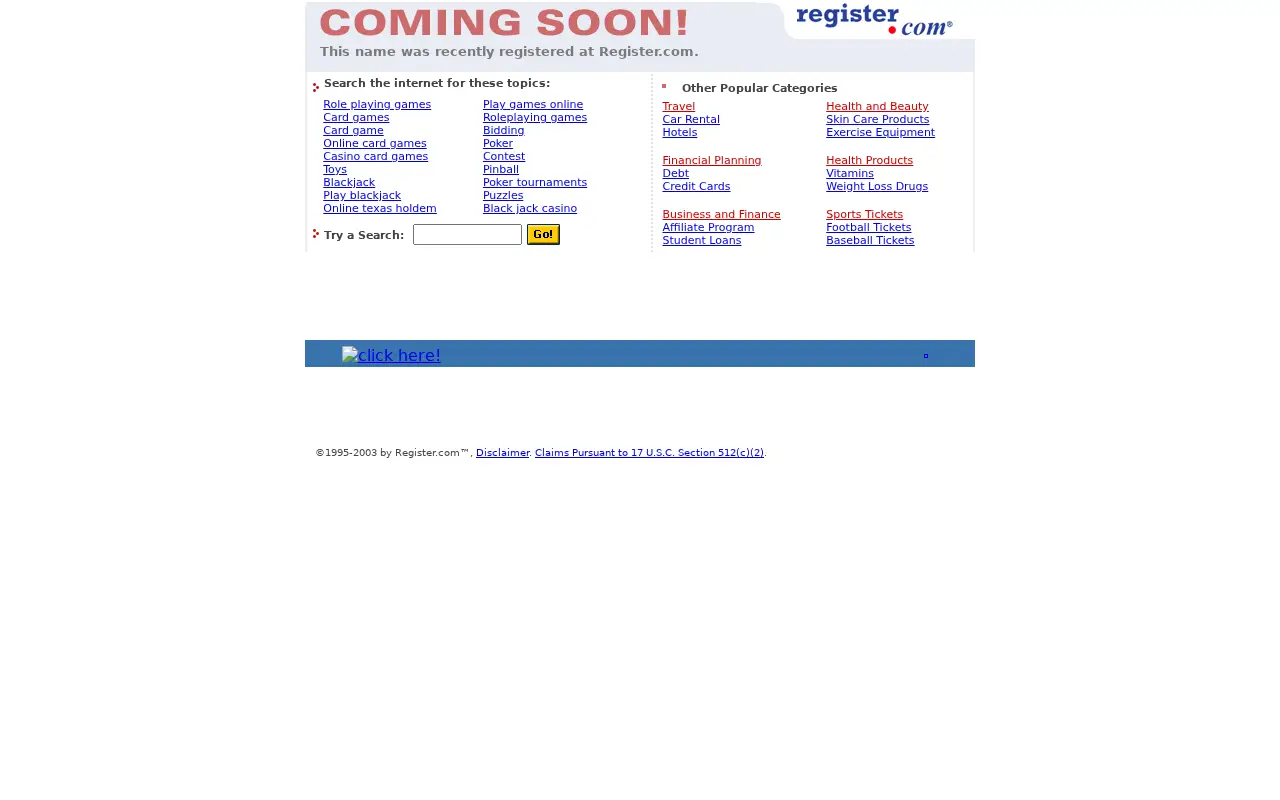 crazygames.com in 2003