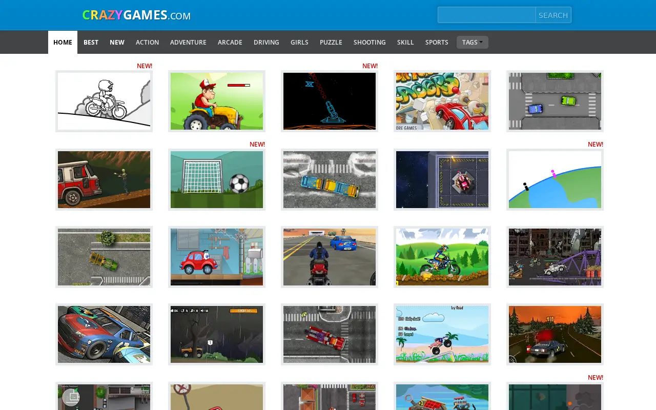 crazygames.com in 2014