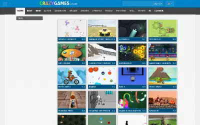 crazygames.com in 2017