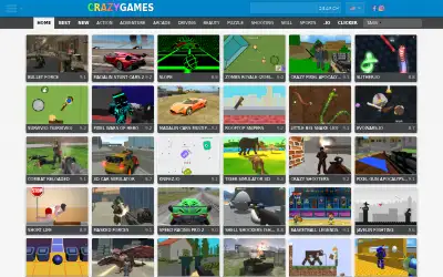 crazygames.com in 2018
