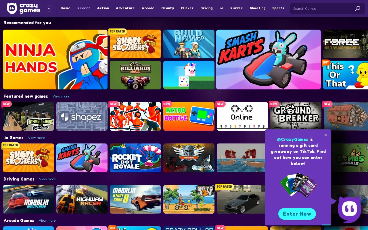 crazygames.com on June 30, 2022