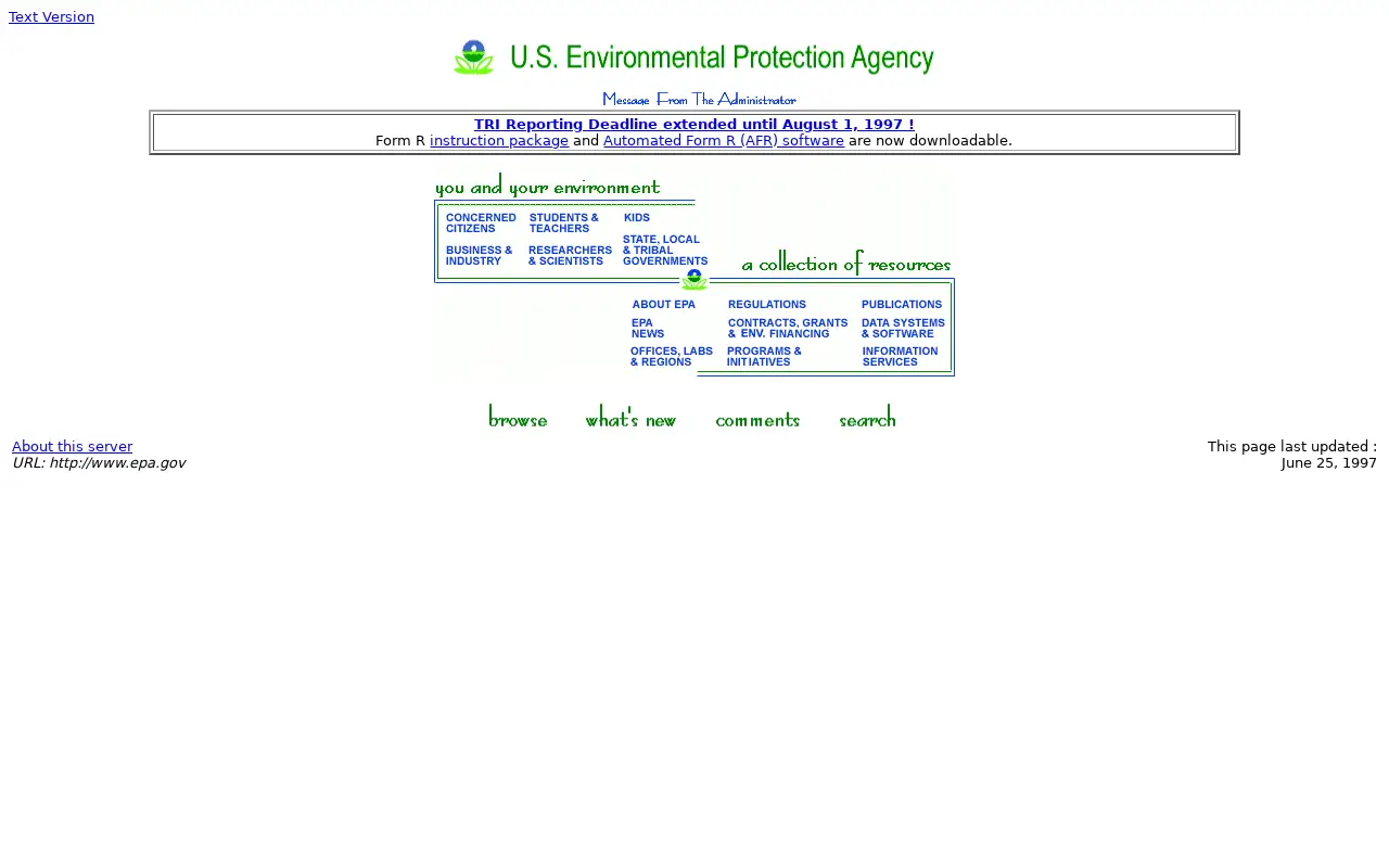 epa.gov in 1997